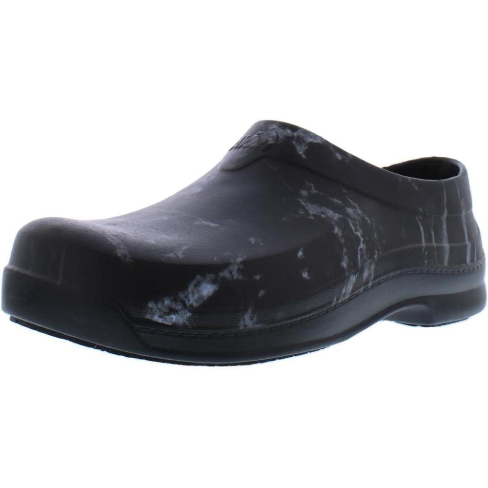 imageAvia Flame Mens Clogs Slip Resistant Shoes for Men Food Service Non Slip Restaurant and Chef Shoes Men Slip Resistant for Kitchen Work or Nursing Black Oil and Water ResistantJet BlackMarble