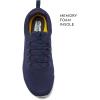 Avia Anchor Mesh Slip On Black Non Slip Shoes for Women, Comfortable Water Resistant Womens Food Service Slip On Sneakers – Black, Navy, White Restaurant Knit Slip Resistant Non Skid Work Shoes Women(Navy Blue)