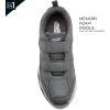 Avia Avi-Union II Strap Non Slip Shoes for Men, Hook and Loop Mens Walking Shoes with Memory Foam, Comfort Restaurant and Diabetic Shoes for Men – Black Wide or Extra Wide Width Safety Footwear(Steel Gray/Asphalt/Nimbus Cloud/Silver)