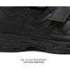 Avia Avi-Union II Strap Non Slip Shoes for Men, Hook and Loop Mens Walking Shoes with Memory Foam, Comfort Restaurant and Diabetic Shoes for Men – Black Wide or Extra Wide Width Safety Footwear(Jet Black/Castle Rock)