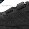 Avia Avi-Union II Strap Non Slip Shoes for Men, Hook and Loop Mens Walking Shoes with Memory Foam, Comfort Restaurant and Diabetic Shoes for Men – Black Wide or Extra Wide Width Safety Footwear(Jet Black/Castle Rock)