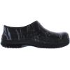 Avia Flame Men’s Clogs, Slip Resistant Shoes for Men Food Service, Non Slip Restaurant and Chef Shoes Men Slip Resistant for Kitchen Work or Nursing, Black, Oil and Water Resistant(Jet Black/Marble)