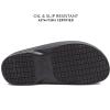 Avia Flame Slip Resistant Clogs for Women, Slip On Work Shoes for Food Service, Garden, or Nursing(Black)