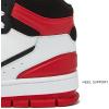 Avia 821 High Top Sneakers for Men, Indoor or Outdoor Mens Basketball Shoes, Size 7 to 16 Retro High Top Shoes Men or Women(Black/Red/White Trim)