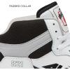 Avia 821 High Top Sneakers for Men, Indoor or Outdoor Mens Basketball Shoes, Size 7 to 16 Retro High Top Shoes Men or Women(White/Black Trim)
