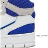 Avia 821 High Top Sneakers for Men, Indoor or Outdoor Mens Basketball Shoes, Size 7 to 16 Retro High Top Shoes Men or Women(White/Silver Grey/Navy Blue)