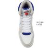 Avia 821 High Top Sneakers for Men, Indoor or Outdoor Mens Basketball Shoes, Size 7 to 16 Retro High Top Shoes Men or Women(White/Silver Grey/Navy Blue)