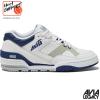 Avia 855 Basketball Sneakers for Men, Low Top Retro Womens or Mens Sneakers for Street or Court, Sizes 4.5 to 15, Blue and White, Green and Cream, or Grey and All White Shoes Men and Woman Sizes(White/Dark Blue)