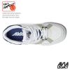 Avia 855 Basketball Sneakers for Men, Low Top Retro Womens or Mens Sneakers for Street or Court, Sizes 4.5 to 15, Blue and White, Green and Cream, or Grey and All White Shoes Men and Woman Sizes(White/Dark Blue)