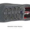 Avia Air Slip On Shoes for Men – Casual Comfortable Athletic Tennis Walking Sneakers for Men with Memory Foam – Sizes 7 to 16, Medium and Extra Wide Width – Black, Grey, Navy Blue & White Mens Shoes(Dark Grey)