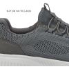 Avia Air Slip On Shoes for Men – Casual Comfortable Athletic Tennis Walking Sneakers for Men with Memory Foam – Sizes 7 to 16, Medium and Extra Wide Width – Black, Grey, Navy Blue & White Mens Shoes(Dark Grey)