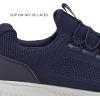 Avia Air Slip On Shoes for Men – Casual Comfortable Athletic Tennis Walking Sneakers for Men with Memory Foam – Sizes 7 to 16, Medium and Extra Wide Width – Black, Grey, Navy Blue & White Mens Shoes(Navy Blue/Silver Grey)