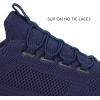 Avia Anchor SR Mesh Slip On Black Non Slip Shoes for Men, Water Resistant Mens Work Shoes & Restaurant or Food Service Sneakers – Med or Wide Comfortable Slip Resistant Work Shoes Men, Safety Footwear(Navy Blue)