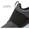 Avia Avi-Play Slip On Boys and Girls Sneakers – Lightweight Tennis, Athletic, No Tie Girls and Boys Shoes – Little and Big Kids Tennis Shoes Size 11-7 – Black, Navy Blue, Grey, White, Pink or Purple(Black/Dark Grey)