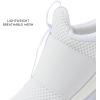 Avia Avi-Play Slip On Boys and Girls Sneakers – Lightweight Tennis, Athletic, No Tie Girls and Boys Shoes – Little and Big Kids Tennis Shoes Size 11-7 – Black, Navy Blue, Grey, White, Pink or Purple(White/Black Trim)