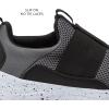 Avia Avi-Play Slip On Boys and Girls Sneakers – Lightweight Tennis, Athletic, No Tie Girls and Boys Shoes – Little and Big Kids Tennis Shoes Size 11-7 – Black, Navy Blue, Grey, White, Pink or Purple(Black/Dark Grey)