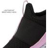 Avia Avi-Play Slip On Boys and Girls Sneakers – Lightweight Tennis, Athletic, No Tie Girls and Boys Shoes – Little and Big Kids Tennis Shoes Size 11-7 – Black, Navy Blue, Grey, White, Pink or Purple(Black/White/Pink)