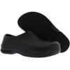 Avia Flame Slip Resistant Clogs for Women, Slip On Work Shoes for Food Service, Garden, or Nursing(Black/Black/Cheetah)