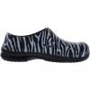 Avia Flame Slip Resistant Clogs for Women, Slip On Work Shoes for Food Service, Garden, or Nursing(White and Black)