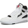 Avia 821 High Top Sneakers for Men, Indoor or Outdoor Mens Basketball Shoes, Size 7 to 16 Retro High Top Shoes Men or Women(White/Black Trim)