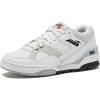 Avia 855 Basketball Sneakers for Men, Low Top Retro Womens or Mens Sneakers for Street or Court, Sizes 4.5 to 15, Blue and White, Green and Cream, or Grey and All White Shoes Men and Woman Sizes(White/Light Grey)