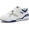 Avia 855 Basketball Sneakers for Men, Low Top Retro Womens or Mens Sneakers for Street or Court, Sizes 4.5 to 15, Blue and White, Green and Cream, or Grey and All White Shoes Men and Woman Sizes(White/Dark Blue)