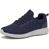 Avia Air Slip On Shoes for Men – Casual Comfortable Athletic Tennis Walking Sneakers for Men with Memory Foam – Sizes 7 to 16, Medium and Extra Wide Width – Black, Grey, Navy Blue & White Mens Shoes(Navy Blue/Silver Grey)