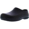 Avia Flame Slip Resistant Clogs for Women, Slip On Work Shoes for Food Service, Garden, or Nursing(Black/Black/Cheetah)
