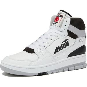 Avia 821 High Top Sneakers for Men, Indoor or Outdoor Mens Basketball Shoes, Size 7 to 16 Retro High Top Shoes Men or Women(White/Black Trim)