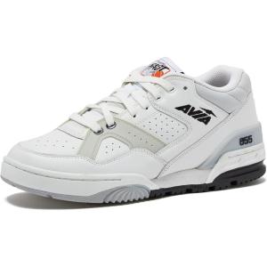 Avia 855 Basketball Sneakers for Men, Low Top Retro Womens or Mens Sneakers for Street or Court, Sizes 4.5 to 15, Blue and White, Green and Cream, or Grey and All White Shoes Men and Woman Sizes(White/Light Grey)