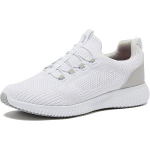 Avia Air Slip On Shoes for Men – Casual Comfortable Athletic Tennis Walking Sneakers for Men with Memory Foam – Sizes 7 to 16, Medium and Extra Wide Width – Black, Grey, Navy Blue & White Mens Shoes(White)