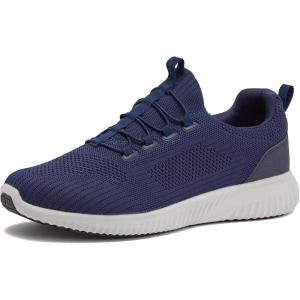 Avia Anchor SR Mesh Slip On Black Non Slip Shoes for Men, Water Resistant Mens Work Shoes & Restaurant or Food Service Sneakers – Med or Wide Comfortable Slip Resistant Work Shoes Men, Safety Footwear(Navy Blue)