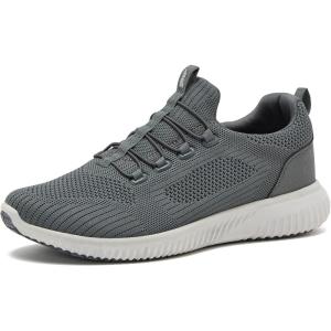 Avia Anchor SR Mesh Slip On Black Non Slip Shoes for Men, Water Resistant Mens Work Shoes & Restaurant or Food Service Sneakers – Med or Wide Comfortable Slip Resistant Work Shoes Men, Safety Footwear(Dark Grey)