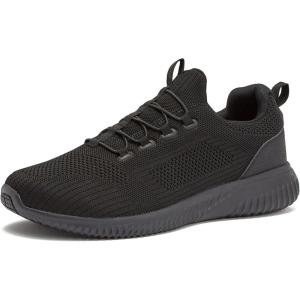 Avia Anchor SR Mesh Slip On Black Non Slip Shoes for Men, Water Resistant Mens Work Shoes & Restaurant or Food Service Sneakers – Med or Wide Comfortable Slip Resistant Work Shoes Men, Safety Footwear(Black)