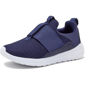 Avia Avi-Play Slip On Boys and Girls Sneakers – Lightweight Tennis, Athletic, No Tie Girls and Boys Shoes – Little and Big Kids Tennis Shoes Size 11-7 – Black, Navy Blue, Grey, White, Pink or Purple(Dark Blue)