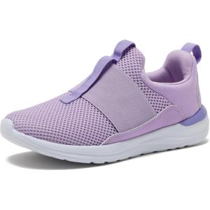 Avia Avi-Play Slip On Boys and Girls Sneakers – Lightweight Tennis, Athletic, No Tie Girls and Boys Shoes – Little and Big Kids Tennis Shoes Size 11-7 – Black, Navy Blue, Grey, White, Pink or Purple(Light Purple)