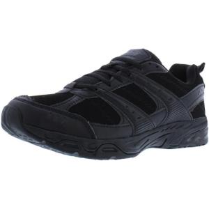 Avia Avi-Verge Mens Sneakers – Cross Trainer Mens Tennis Shoes, Pickleball or Walking Shoes for Men, Medium or Extra Wide Width Court Shoes Size 7 to 16(Black)
