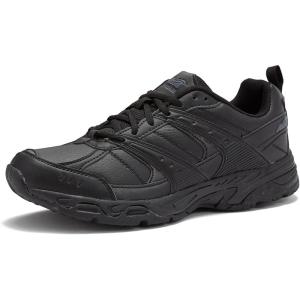 Avia Avi-Verge Mens Sneakers – Cross Trainer Mens Tennis Shoes, Pickleball or Walking Shoes for Men, Medium or Extra Wide Width Court Shoes Size 7 to 16(Jet Black/Castle Rock)