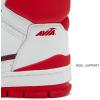 Avia 830 Men’s Basketball Shoes, Retro High Top Sneakers for Men Indoor or Outdoor, Street or Court Size 7 to 16(White/Red/Dark Grey)
