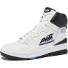 Avia 830 Men’s Basketball Shoes, Retro High Top Sneakers for Men Indoor or Outdoor, Street or Court Size 7 to 16(White/Black/Medium Blue)