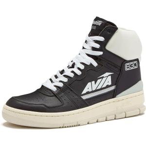 Avia 830 Men’s Basketball Shoes, Retro High Top Sneakers for Men Indoor or Outdoor, Street or Court Size 7 to 16(Black/White/Silver Grey)