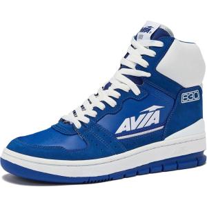 Avia 830 Men’s Basketball Shoes, Retro High Top Sneakers for Men Indoor or Outdoor, Street or Court Size 7 to 16(Medium Blue/White)
