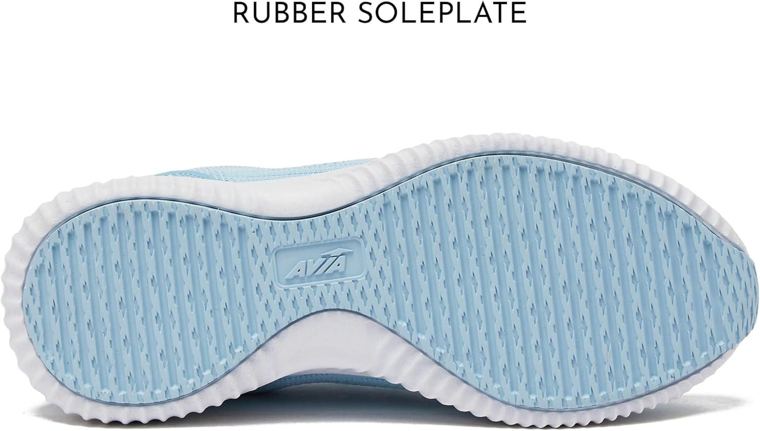imageAvia Air Slip On Shoes for Women Casual Comfortable Athletic Tennis Walking Sneakers for Women with Memory Foam Sizes 6 to 12 Medium amp Wide Width Black Grey with Pink Aqua Blue amp WhiteAqua BlueNavy Blue