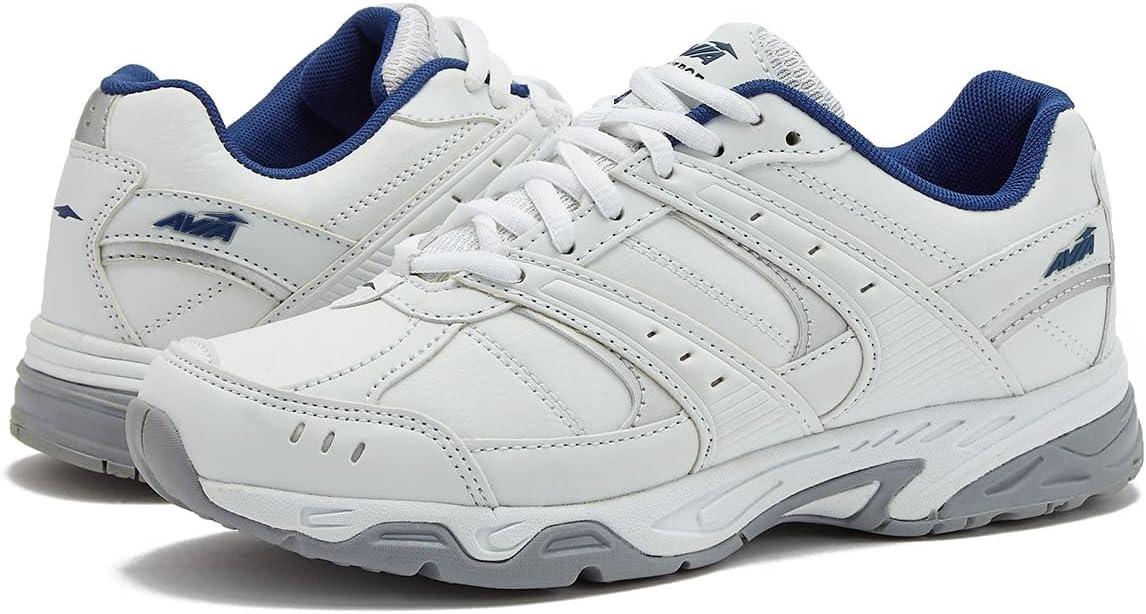 imageAvia Verge Womens Sneakers Tennis Court Cross Training or Pickleball Shoes for Women Classic Black or Walking White Sneakers with Arch Support Wide Width or MediumBright WhiteBijou BlueSilverAlloy
