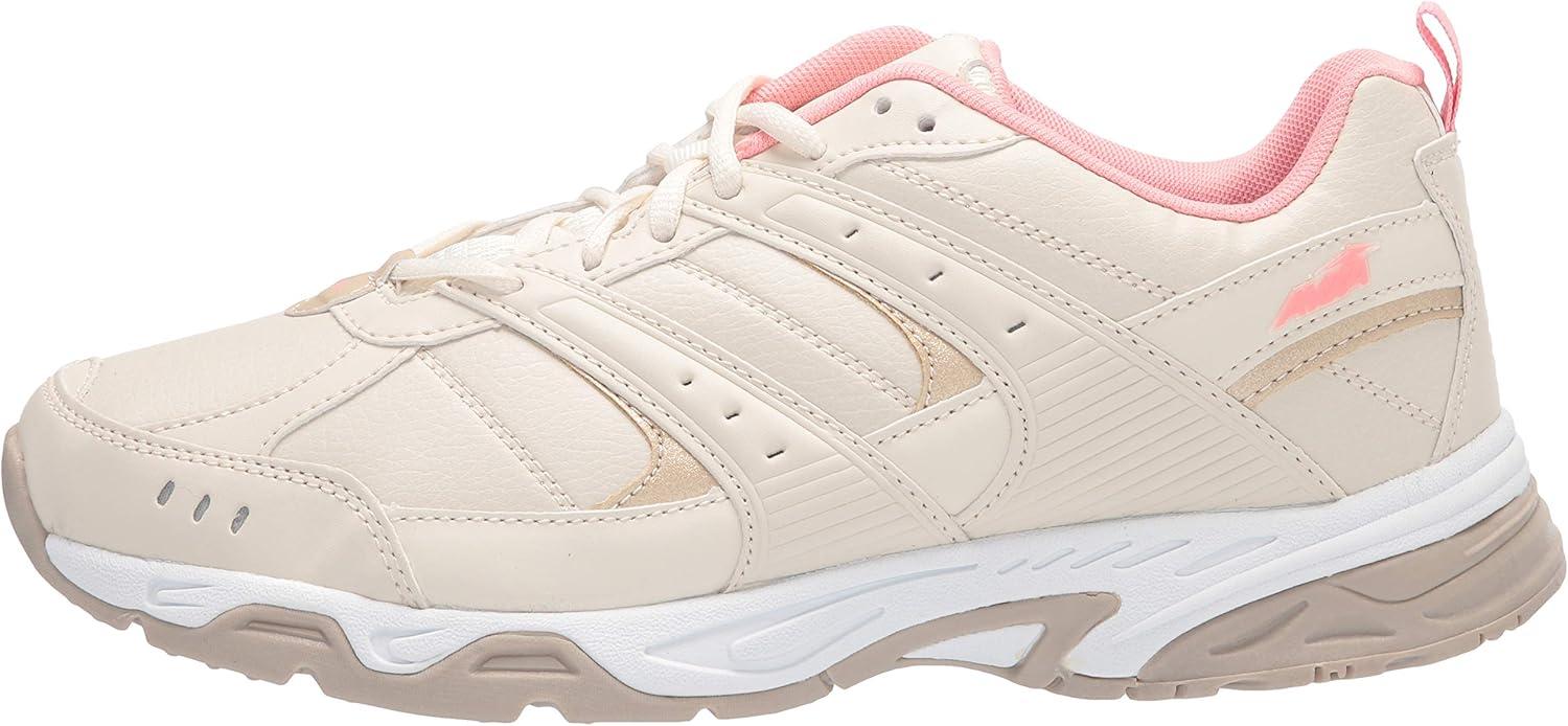 imageAvia Verge Womens Sneakers Tennis Court Cross Training or Pickleball Shoes for Women Classic Black or Walking White Sneakers with Arch Support Wide Width or MediumBirchFrosted AlmondStrawberry Cream