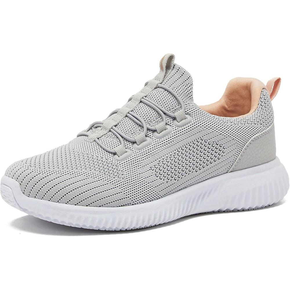 imageAvia Air Slip On Shoes for Women Casual Comfortable Athletic Tennis Walking Sneakers for Women with Memory Foam Sizes 6 to 12 Medium amp Wide Width Black Grey with Pink Aqua Blue amp WhiteSilver Grey