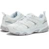 Avia Verge Womens Sneakers – Tennis, Court, Cross Training, or Pickleball Shoes for Women, Classic Black or Walking White Sneakers with Arch Support, Wide Width or Medium(White/Micro Chip/Petit Four/Silver)