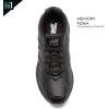 Avia Verge Womens Sneakers – Tennis, Court, Cross Training, or Pickleball Shoes for Women, Classic Black or Walking White Sneakers with Arch Support, Wide Width or Medium(Jet Black/Castle Rock)