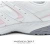 Avia Verge Womens Sneakers – Tennis, Court, Cross Training, or Pickleball Shoes for Women, Classic Black or Walking White Sneakers with Arch Support, Wide Width or Medium(Bright White/Avia Pink/Silver/Steel Grey)
