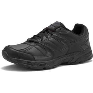 Avia Verge Womens Sneakers – Tennis, Court, Cross Training, or Pickleball Shoes for Women, Classic Black or Walking White Sneakers with Arch Support, Wide Width or Medium(Jet Black/Castle Rock)
